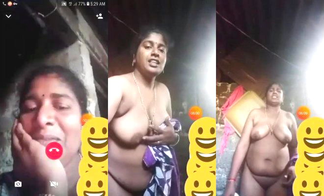 Horny Desi Vlg Bhabhi Shows Nude Body On VC